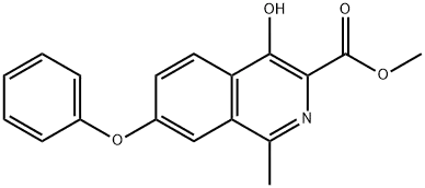 4-Hydroxy-1-methyl-7-phenoxy-3-isoquinolinecarboxylic acid methyl ester CAS No.:1421312-34-6