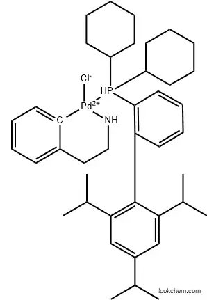 Chloro(2-dicyclohexylphosphino-2',4',6'-tri-i-propyl-1,1'-biphenyl)[2-(2-aMinoethyl)phenyl] palladiuM(II) Methyl-t-butylether adduct,98% XPhos Palladacycle 1028206-56-5 99%
