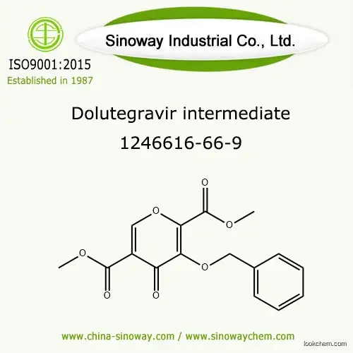 diMethyl 3-(benzyloxy)-4-oxo-4H-pyran-2,5-, Dolutegravir intermediate
