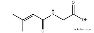 2-(3-methylbut-2-enoylamino)acetic acid