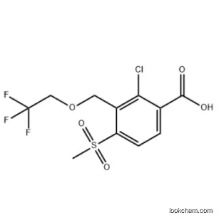 Benzoic acid, 2-chloro-4-(methylsulfonyl)-3-[(2,2,2-trifluoroethoxy)methyl]-