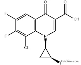 3-Quinolinecarboxylic acid, 8-chloro-6,7-difluoro-1-[(1R,2S)-2-fluorocyclopropyl]-1,4-dihydro-4-oxo-, 98%, 127199-27-3