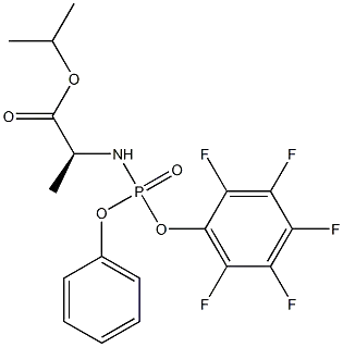 N-[(S)-(2,3,4,5,6-pentafluorophenoxy)phenoxyphosphinyl]-L-alanine 1-Methylethyl ester CAS:1334513-02-8