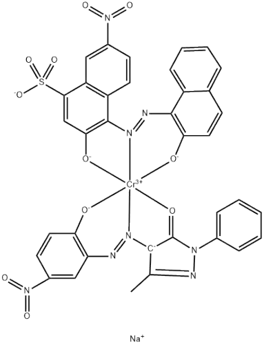 disodium [2,4-dihydro-4-[(2-hydroxy-5-nitrophenyl)azo]-5-methyl-2-phenyl-3H-pyrazol-3-onato(2-)][3-hydroxy-4-[(2-hydroxy-1-naphthyl)azo]-7-nitronaphthalene-1-sulphonato(3-)]chromate(2-)