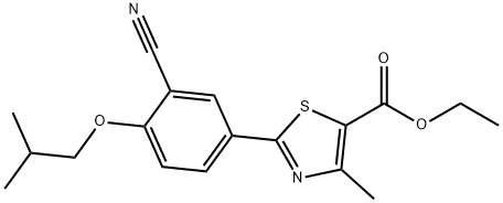 Ethyl 2-(3-cyano-4-isobutoxyphenyl)-4-methyl-5-thiazolecarboxylate  CAS:160844-75-7