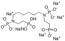 hexasodium dihydrogen [hexamethylenebis(nitrilodimethylene)]tetraphosphonate CAS:15046-78-3