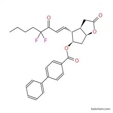 LB-BPK [1,1'-Biphenyl]-4-carboxylic acid [3aR- [3aa, 4a(E),5b,6aa]]-4-(4,4-difluoro-3-oxo-1-octenyl)hexahydro-2-oxo-2H-cyclopenta[b]furan-5-ylester