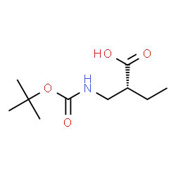 Butanoic acid, 2-[[[(1,1-dimethylethoxy)carbonyl]amino]methyl]-, (2R)- (9CI) CAS494797-11-4