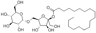 alpha-d-Glucopyranoside, beta-d-fructofuranosyl, octadecanoate  CAS:37318-31-3