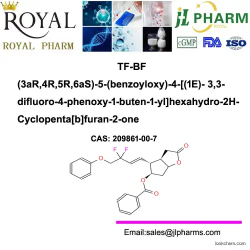 TF-BF (3aR,4R,5R,6aS)-5-(benzoyloxy)-4-[(1E)- 3,3-difluoro-4-phenoxy-1-buten-1-yl]hexahydro-2H-Cyclopenta[b]furan-2-one