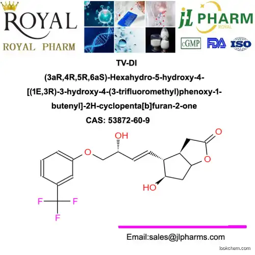 TV-DI (3aR,4R,5R,6aS)-Hexahydro-5-hydroxy-4-[(1E,3R)-3-hydroxy-4-(3-trifluoromethyl)phenoxy-1-butenyl]-2H-cyclopenta[b]furan-2-one
