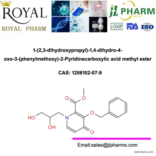 1-(2,3-dihydroxypropyl)-1,4-dihydro-4-oxo-3-(phenylmethoxy)-2-Pyridinecarboxylic acid methyl ester