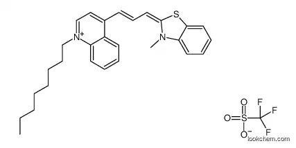 Quinolinium, 4-[3-(3-methyl-2(3H)-benzothiazolylidene)-1-propen-1-yl]-1-octyl-, 1,1,1-trifluoromethanesulfonate CAS218300-22-2