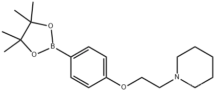 1-(2-(4-(4,4,5,5-Tetramethyl-1,3,2-dioxaborolan-2-yl)phenoxy)ethyl)piperidine  CAS:934586-49-9