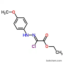 Acetic acid, 2-chloro-2-[2-(4-methoxyphenyl)hydrazinylidene], ethyl ester