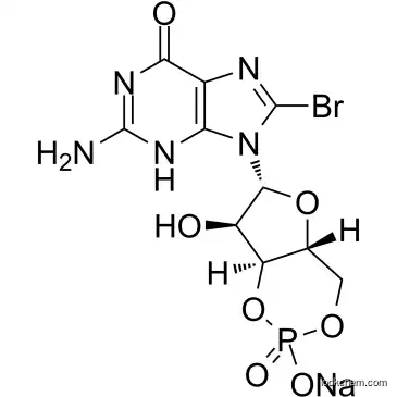 8-BROMOGUANOSINE 3',5'-(CYCLIC) MONOPHOSPHATESODIUM SALT N-HYDRATE CAS51116-01-9