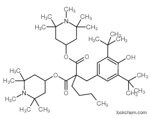 Bis(1,2,2,6,6-pentamethyl-4-piperidyl) [[3,5-bis(1,1-dimethylethyl)-4-hydroxyphenyl]methyl]butylmalonate CAS63843-89-0