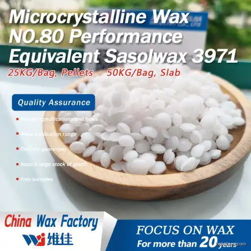Microcrystalline Wax NO.80 Performance Equivalent Sasolwax 3971(67742-51-2)