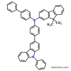 9H-Fluoren-2-aMine, N-[1,1'-biphenyl]-4-yl-9,9-diMethyl-N-[4-(9-phenyl-9H-carbazol-3-yl)phenyl]-  cas1242056-42-3