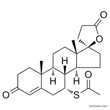 17-Hydroxy-7-alpha-mercapto-3-oxo-17-alpha-pregn-4-ene-21-carboxylic acid-gamma-lactone-7-acetate CAS52-01-7