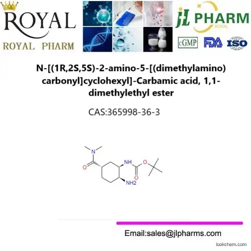 N-[(1R,2S,5S)-2-amino-5-[(dimethylamino)carbonyl]cyclohexyl]-Carbamic acid, 1,1-dimethylethyl ester