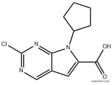 2-Chloro-7-Cyclopentyl-7h-Pyrrolo[2, 3-D]Pyrimidine-6-Carboxylic Acid CAS :1211443-58-1