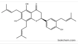 4H-1-Benzopyran-4-one, 2,3-dihydro-5,7-dihydroxy-2-[4-hydroxy-3-(3-methyl-2-buten-1-yl)phenyl]-6,8-bis(3-methyl-2-buten-1-yl)-, (2S)-