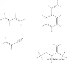 2-Propenoic acid, 2-methyl-, methyl ester, polymer with 1,3-butadiene, ethenylbenzene and 2-propenenitrile