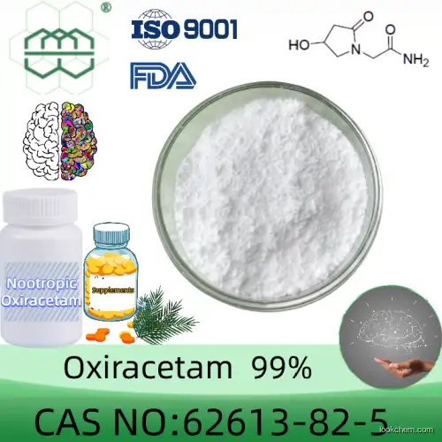 China supplier Oxiracetam 99.0% White powder Dietary Supplement Raw Material(62613-82-5)