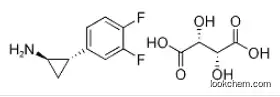 Cyclopropanamine,2-(3,4-difluorophenyl)-(1R,2S) -(2R,3R)-2,3-dihydroxybutanedioate (1:1) CAS：220352-39-6