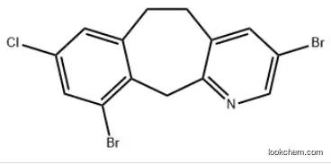 8-chloro-3,10-dibromo-5,6-dihydro-11H-benzo[5,6]cycloheptal[1,2-b]pyridin CAS：272107-22-9