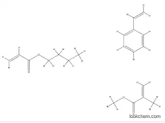 2-Propenoic acid, 2-methyl-, methyl ester, polymer with butyl 2-propenoate and ethenylbenzene CAS：27136-15-8