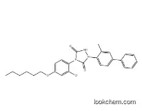 1,2,4-Triazolidine-3,5-dione, 4-[2-chloro-4-(hexyloxy)phenyl]-1-(3-methyl[1,1'-biphenyl]-4-yl)-