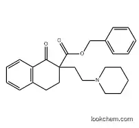 2-Naphthalenecarboxylic acid, 1,2,3,4-tetrahydro-1-oxo-2-[2-(1-piperidinyl)ethyl]-, phenylmethyl ester