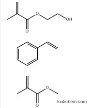 2-Propenoic acid, 2-methyl, 2-hydroxyethyl ester, polymer with ethenylbenzene and methyl 2-methyl-2-propenoate CAS：26588-79-4