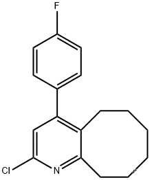 2-Chloro-4-(4-fluorophenyl)-5,6,7,8,9,10-hexahydrocycloocta[b]pyridineCAS NO.: 132813-14-0