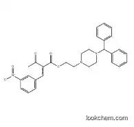 Butanoic acid, 2-[(3-nitrophenyl)methylene]-3-oxo-, 2-[4-(diphenylmethyl)-1-piperazinyl]ethyl ester