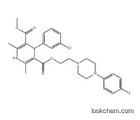 3,5-Pyridinedicarboxylic acid, 4-(3-chlorophenyl)-1,4-dihydro-2,6-dimethyl-, 3-[2-[4-(4-fluorophenyl)-1-piperazinyl]ethyl] 5-methyl ester