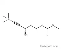 6-Heptynoic acid, 5-hydroxy-7-(trimethylsilyl)-, methyl ester, (5S)-