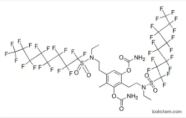 bis[2-[ethyl[(heptadecafluorooctyl)sulphonyl]amino]ethyl] (4-methyl-1,3-phenylene)biscarbamate CAS：21055-88-9