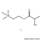 Ethanaminium, 2-(2-hydroxy-1-oxopropoxy)-N,N,N-trimethyl-, iodide (1:1)