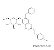 b-D-Glucopyranoside,5-hydroxy-4-[3-(4-hydroxyphenyl)-1-oxopropoxy]-2-(phenylmethyl)phenyl (9CI)