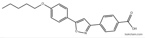 4-(5-(4-(pentyloxy)phenyl)isoxazol-3-yl)benzoic acid CAS:  179162-55-1