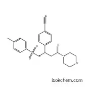 Benzenesulfonamide, N-[1-(4-cyanophenyl)-3-(4-morpholinyl)-3-oxopropyl]-4-methyl-