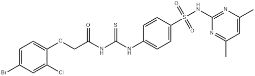 2-(4-broMo-2-chlorophenoxy)-N-(4-(N-(4,6-diMethylpyriMidin-2-yl)sulfaMoyl)phenylcarbaMothioyl)acetaMide/High quality/Best price