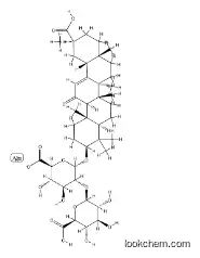 alpha-d-Glucopyranosiduronic acid, (3beta,20beta)-20-carboxy-11-oxo-30-norolean-12-en-3-yl 2-O-beta-d-glucopyranuronosyl-, potassium salt CAS:68039-19-0