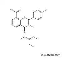 4H-1-Benzopyran-8-carboxylic acid, 2-(4-chlorophenyl)-3-methyl-4-oxo-, compd. with N,N-diethylethanamine (1:1)