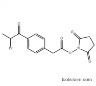 Benzeneacetic acid, 4-(2-bromo-1-oxopropyl)-, 2,5-dioxo-1-pyrrolidinyl ester