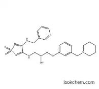 2-Propanol, 1-[[1,1-dioxido-4-[(3-pyridinylmethyl)amino]-1,2,5-thiadiazol-3-yl]amino]-3-[3-(1-piperidinylmethyl)phenoxy]-