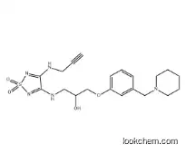 2-Propanol, 1-[[1,1-dioxido-4-(2-propyn-1-ylamino)-1,2,5-thiadiazol-3-yl]amino]-3-[3-(1-piperidinylmethyl)phenoxy]-